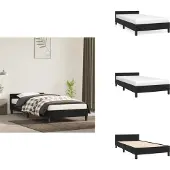 vidaXL Giroletto con testata nera 80x200 cm in velluto - Letti & reti