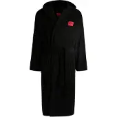 HUGO Accappatoio lungo grigio / rosso / nero