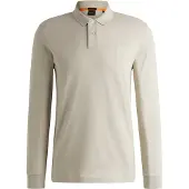 Hugo Boss per uomo. 50507704 Polo beige Passerby (L), Casual, Cotone, Manica lunga