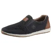 Rieker Ciabatta 'Slipper Herren 08869-14 Leder-Mix in blau' blu