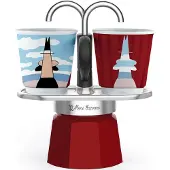Bialetti Caffettiera Italiana Mini Express Magritte 2 Tazze