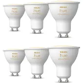 Philips Hue Pacchetto: 6x Faretti Connessi Gu10 White Ambiance