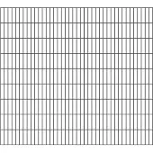 Alberts 642945 Staccionata doppia, plastificata, antracite, altezza 180 cm