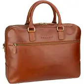 Bugatti Remo Valigetta Vera Pelle 40 cm Vano porta PC marrone