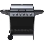 Tepro 3309 Hampton barbecue a gas 6 fuochi con bruciatore laterale