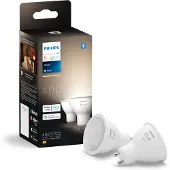 Philips Hue White lampadina LED a riflettore GU10 4,2 W, set da 2 pezzi