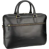Bugatti Remo Valigetta Vera Pelle 40 cm Vano porta PC nero