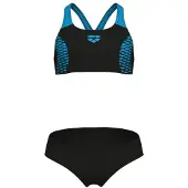 Arena Girl's Openings Bikini Energy Back Bikini Bambini (116, nero)