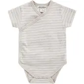 Jacky Tutina / body per bambino 'BABY ON TOUR' beige sfumato / bianco