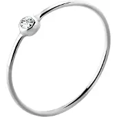 Elli Anello 'Solitär' argento