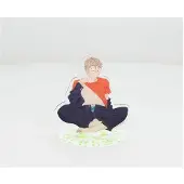 Uchiwa Figura Acrilica Di Megumi E Tsugumi 21 Cm