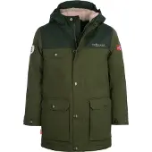 TROLLKIDS Kid's Gudvangen Jacket Parka Bambini (164, olivia/verde)