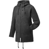 Mufflon Patrick Parka di lana Uomo (XXL, grigio/nero)