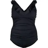 Swim By Zizzi Costume intero 'Skitrin' nero