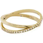 Fossil Elegant gold-plated Anello with crystals JF03752710 - Circuit: 57 mm