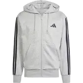 Adidas Giacca di felpa 'ESSENTIALS THREE STRIPES FLEECE' marino / grigio sfumato