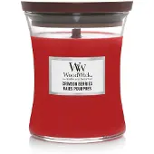 Woodwick Frutti di Bosco Cremisi 275 g — Candela Profumata in Vaso