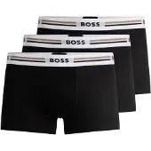BOSS per uomo. 50492200 Pack 3 B xers Revive nero (S), Homewear, Cotone, Viscosa, Sostenibile