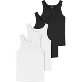 Schiesser Maglietta intima nero / bianco
