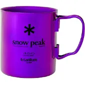 Snow Peak Titanium Double Wall Cup Tazza (450 ml, lilla)