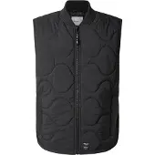 Pepe Jeans per uomo. PM403069 Gilet nero Manu (XL), Casual, Poliestere