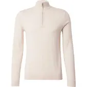 Selected Maglione A Mezza Cerniera Uomini Beige XXL