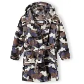 MINOTI Accappatoio blu / marrone / nero / bianco