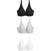 Next Reggiseno grigio chiaro / nero / bianco