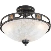 TRIO Lighting Plafoniera Caecilia in stile antico, 42 cm