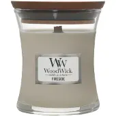 Woodwick Fireside 85g — Candela profumata
