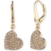 DKNY Orecchini 'HEART' oro / trasparente