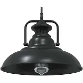 vidaXL Luce a sospensione E27 nera Ø 31 cm ferro