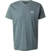 Iriedaily Chestflag Tee T-shirt Uomo (S, grigio)