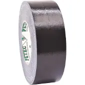Petec Nastro in tessuto Uni 50 m x 48 mm nero