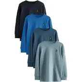 Next Maglietta blu / navy / blu chiaro / petrolio
