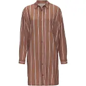 LASCANA Camicia da notte broccato / rosa / nero / bianco