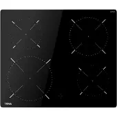 Teka Piano Cottura In Vetroceramica Ttc 64010 Crd Bk 4 Fuochi