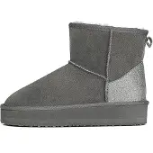 Gooce Boots 'Acacia' grigio scuro / argento