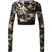 Versace Jeans Couture Top crop con stampa barocca