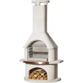 Buschbeck Barbecue da giardino camino Venezia bianco 90072.000