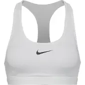 Nike Reggiseno sportivo 'Swoosh' nero / bianco naturale