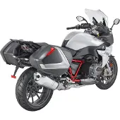 Givi Set di valigie V37 argento ottica ARGENTO, ROSSO