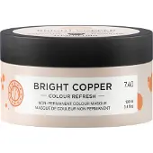 Maria Nila Color Refresh, Maschera Crema Colorante per Capelli, Colore, 7.40 Rame Brillante, 100 ml