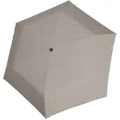 Doppler Ombrello 'Carbonsteel Mini Slim' grigio chiaro / bianco