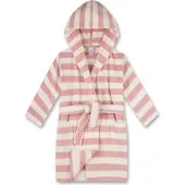 Sanetta Accappatoio rosa chiaro / bianco lana