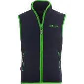 TROLLKIDS Kid's Arendal Vest Gilet in pile Bambini (140, blu)