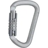 C.A.M.P. Steel D Moschettone in acciaio grigio/nero