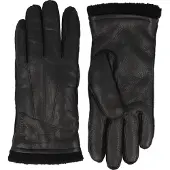 Strellson Guanti Vera Pelle nero