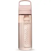LifeStraw Go Cherry Blossom Pink GO-650ML-PNK BPA-Free Plastic, bottiglia con filtro a 2 fasi, 650 ml