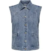 ONLY Gilet 'ONLKennedy' blu denim